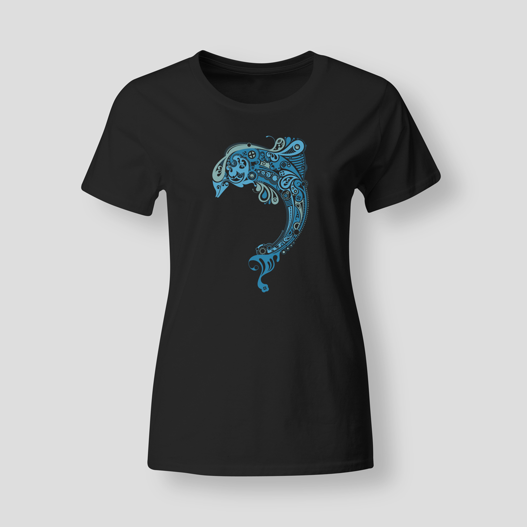 Abstract-dolphin-BLK