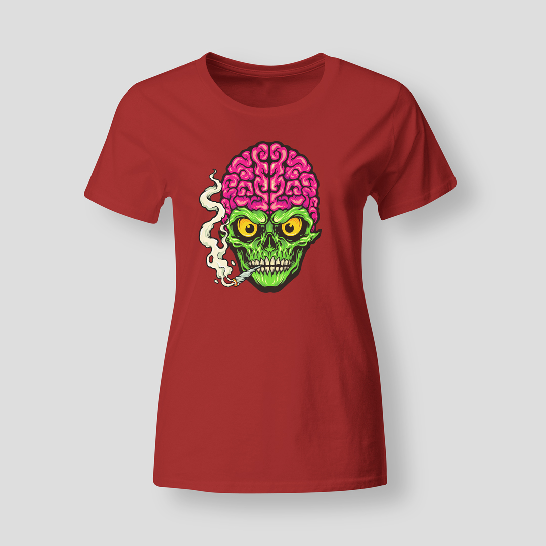 Green-skull-with-brain-RED