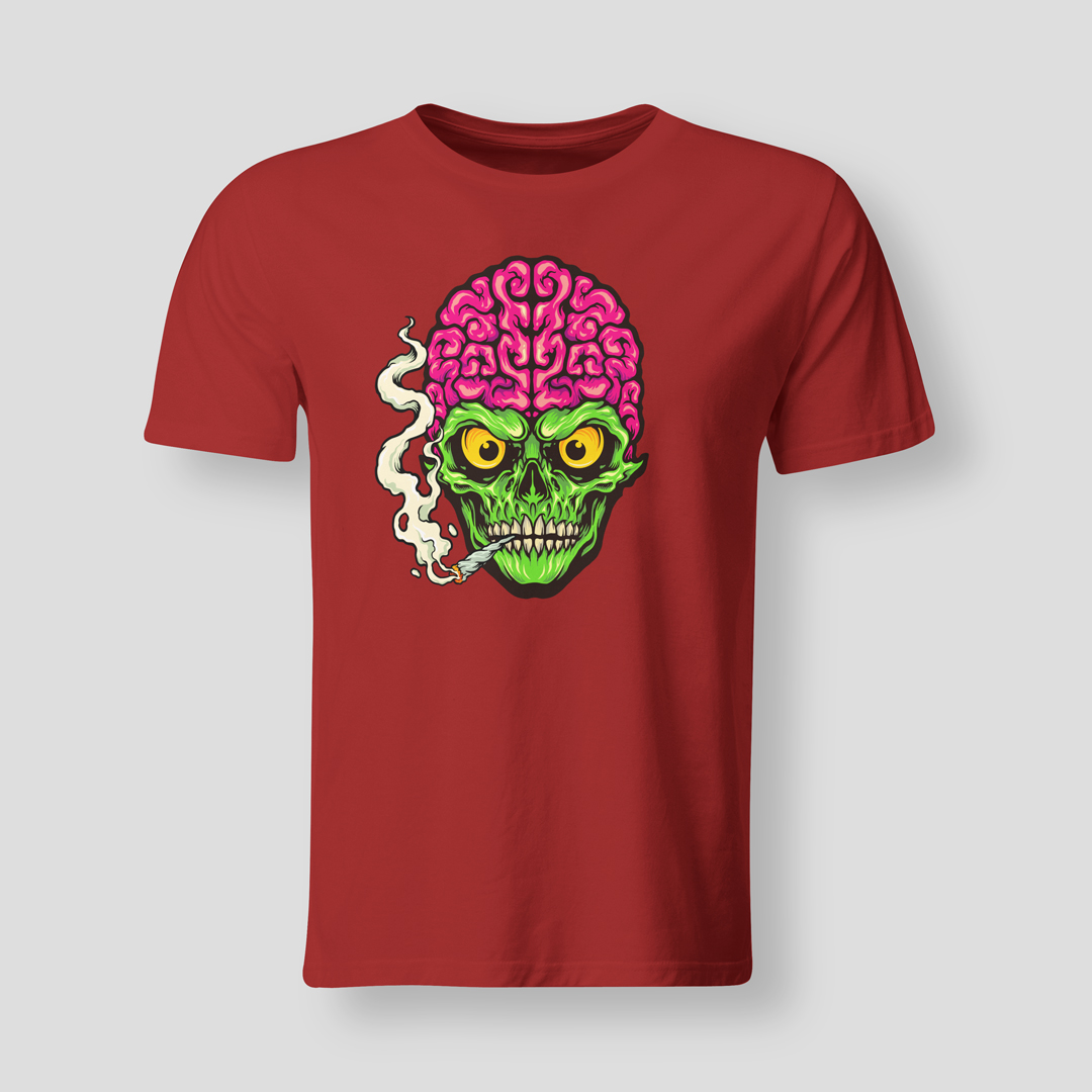 Green-skull-with-brain-RED