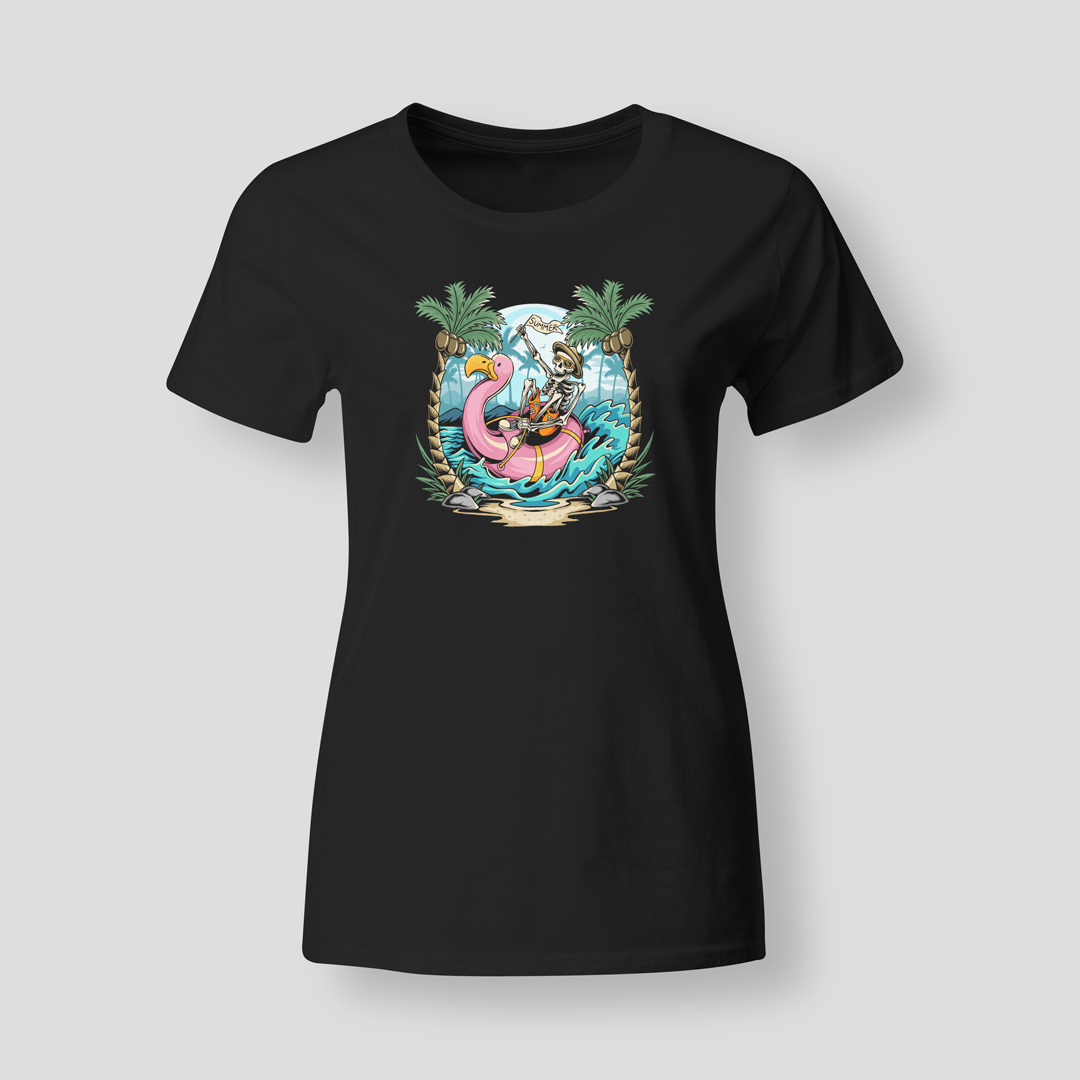 Skeleton-flamingo-BLK