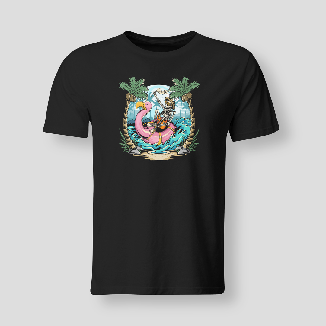 Skeleton-flamingo-BLK