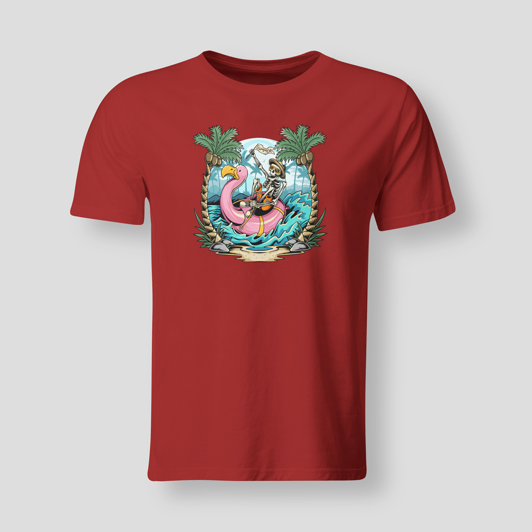 Skeleton-flamingo-RED